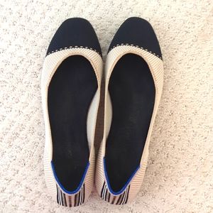 Rothy's Tuxedo Square Flat, Size 8